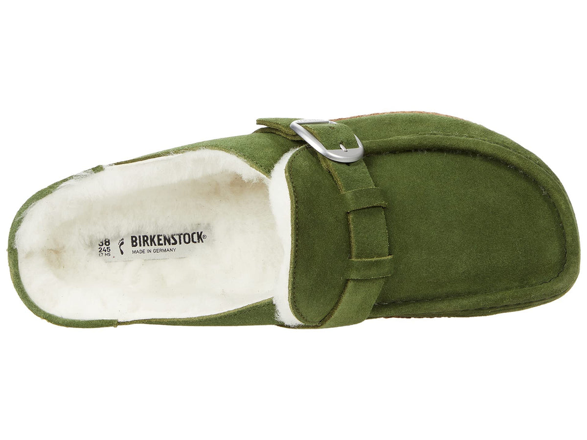 Birkenstock Buckley Shearling Mountain View/Natural Suede/Shearling EU 38 (US Women's 7-7.5) Narrow