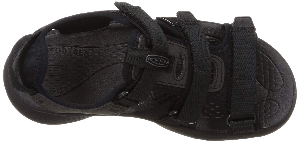 KEEN Women's Astoria West Open Toe Sandals 9.5 Black/Black