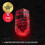 SteelSeries Aerox 3 Wireless: Faze Clan Edition — Holey RGB Gaming Mouse — 18K DPI TrueMove Air Optical Sensor — Ultra-Lightweight Water Resistant Design