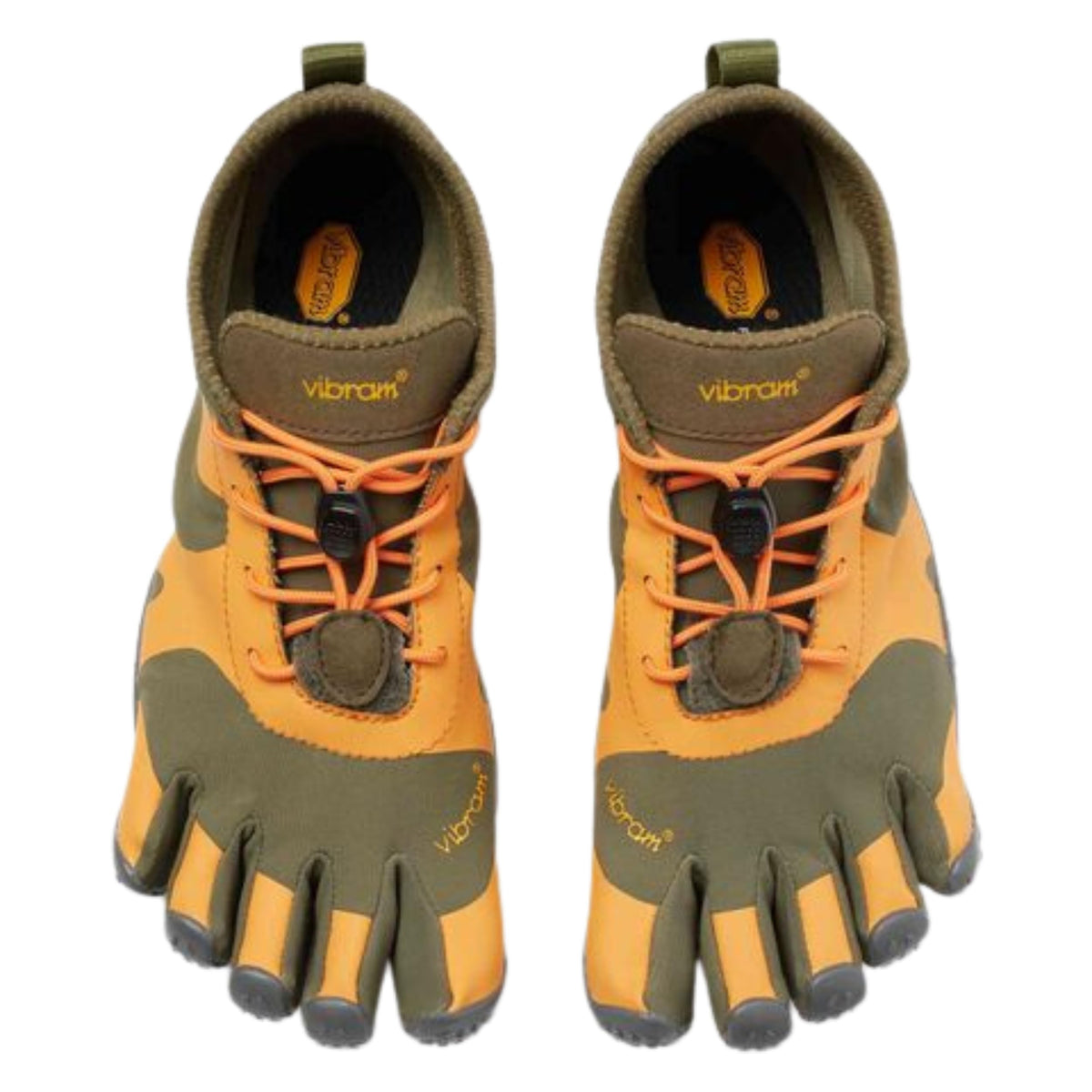 Vibram Men's FiveFingers V-Alpha, Trail Shoe, Military/Orange, 46 EU / 11.5-12 US