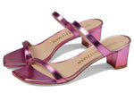 Stuart Weitzman Aleena 50 Block Slide Hot Pink Multi 7.5 B