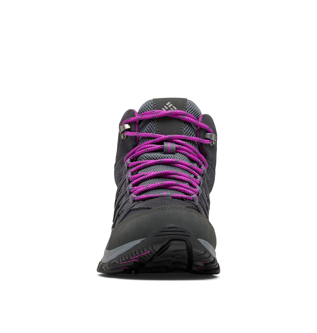 Columbia womens Crestwood Mid Waterproof Boot Hiking Shoe, Graphite/Bright Plum, 10.5 Wide US