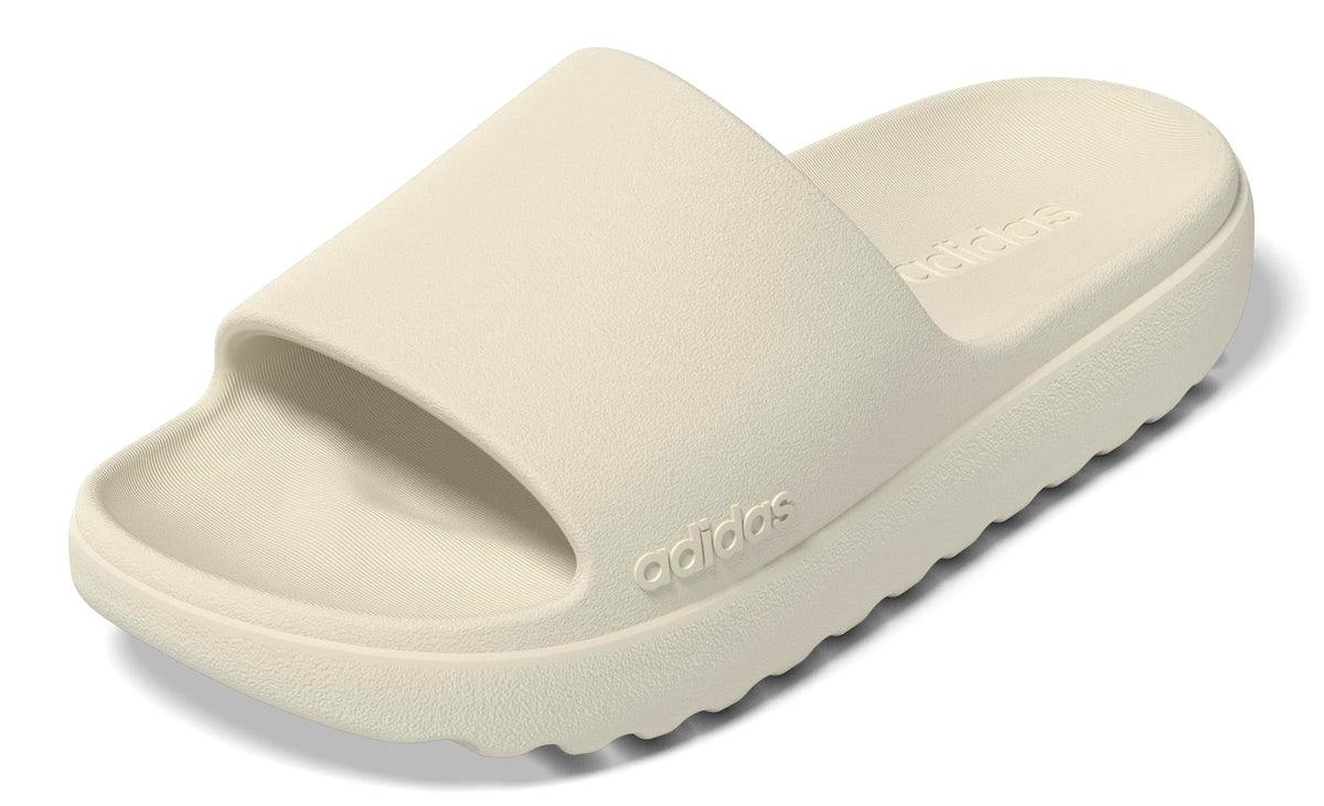 adidas Unisex Adilette Lumia Slide Sandal, Wonder White/Wonder White/Wonder White, 9 US Men