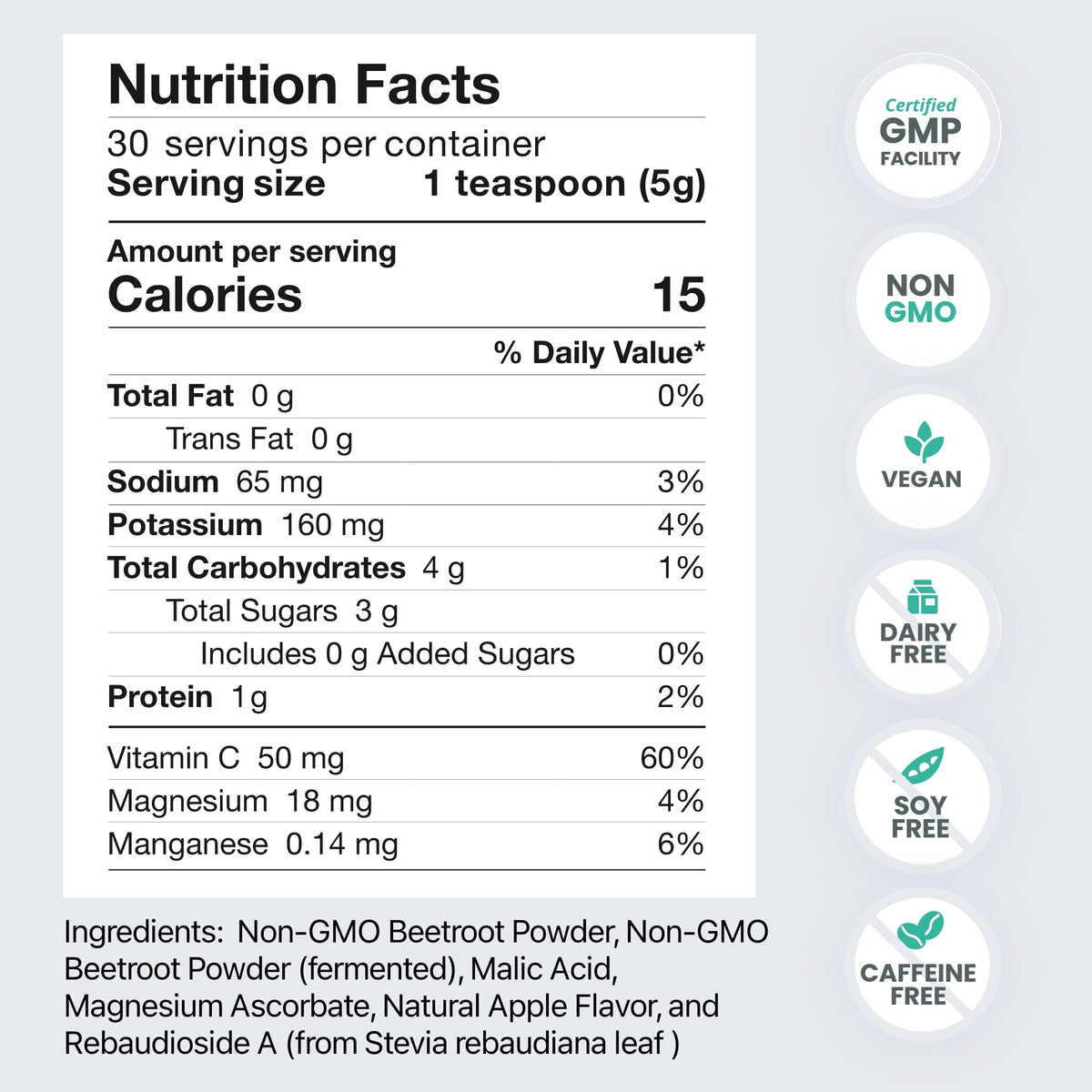 HumanN SuperBeets Beetroot Powder - Nitric Oxide Boost for Blood Pressure, Circulation & Heart Health Support - Non-GMO Superfood Supplement - Original Apple Flavor, 30 Servings