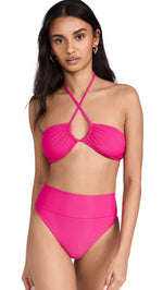 Beach Riot Women's Abby Bikini Top Large Bright Fuchsia