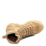 Merrell Men's Strongfield Tactical 6” Waterproof Boots, Breathable & Comfortable Work Combat Hiking Shoes Military, Dark Coyote, 10