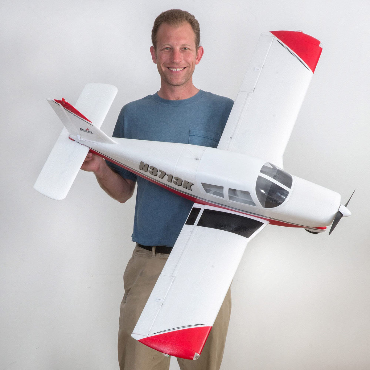 E-flite RC Airplane Cherokee 1.3m BNF Basic Transmitter Battery and Charger Not Included with AS3X and Safe Select EFL54500