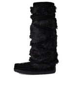 Manitobah Mukluks Tall Wrap Black/Noir Suede 2 6 M