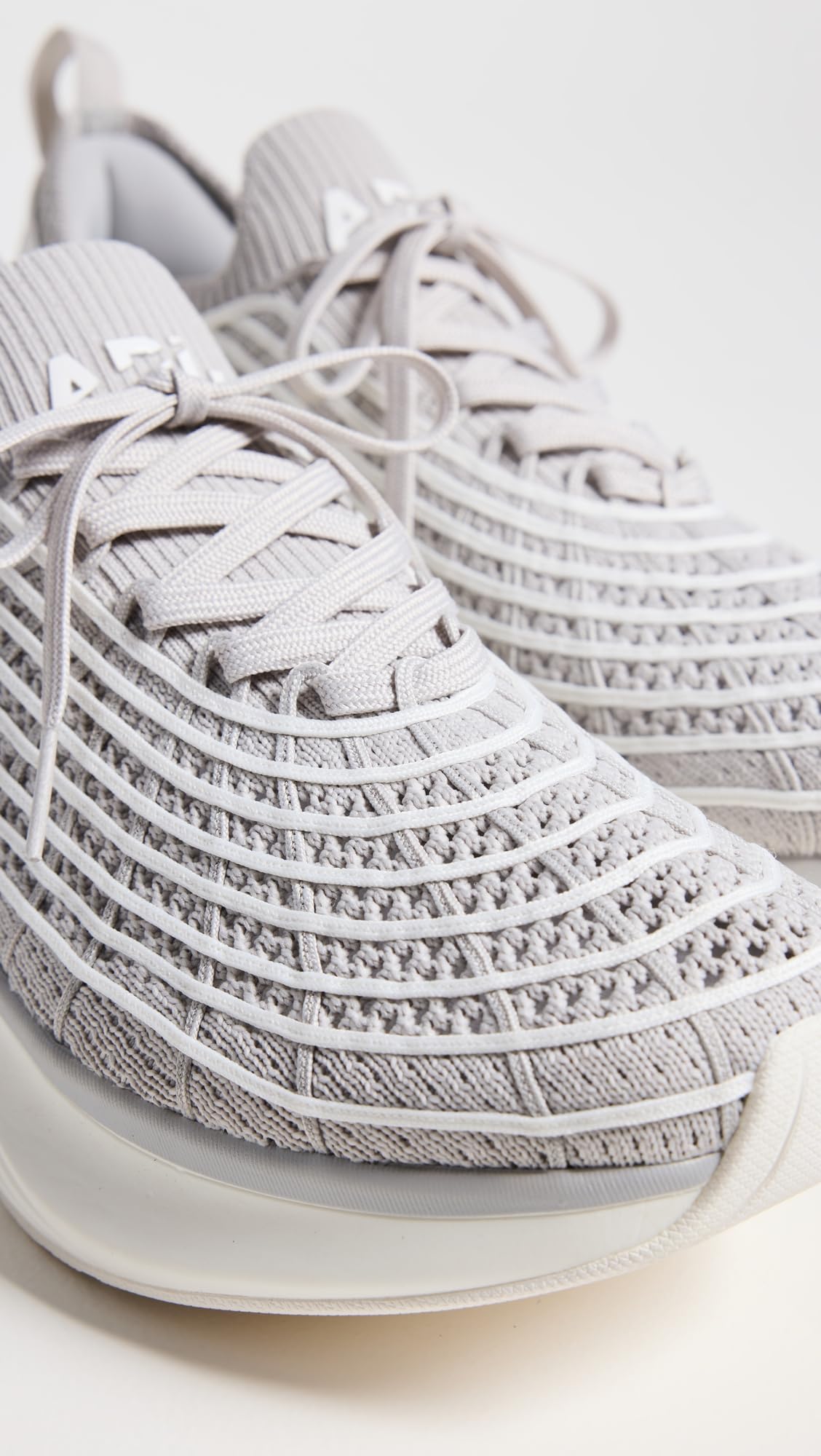 APL Women's Techloom Zipline Sneakers, Harbor Grey/Ivory, 6.5 Medium US