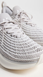 APL Women's Techloom Zipline Sneakers, Harbor Grey/Ivory, 6.5 Medium US