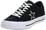 Converse Unisex One Star Ox Casual Shoe 13 Women/11 Men Black/White/White