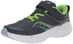 Saucony Kinvara 14 Alternative Closure Sneaker, Navy/Green, 1.5 US Unisex Big Kid