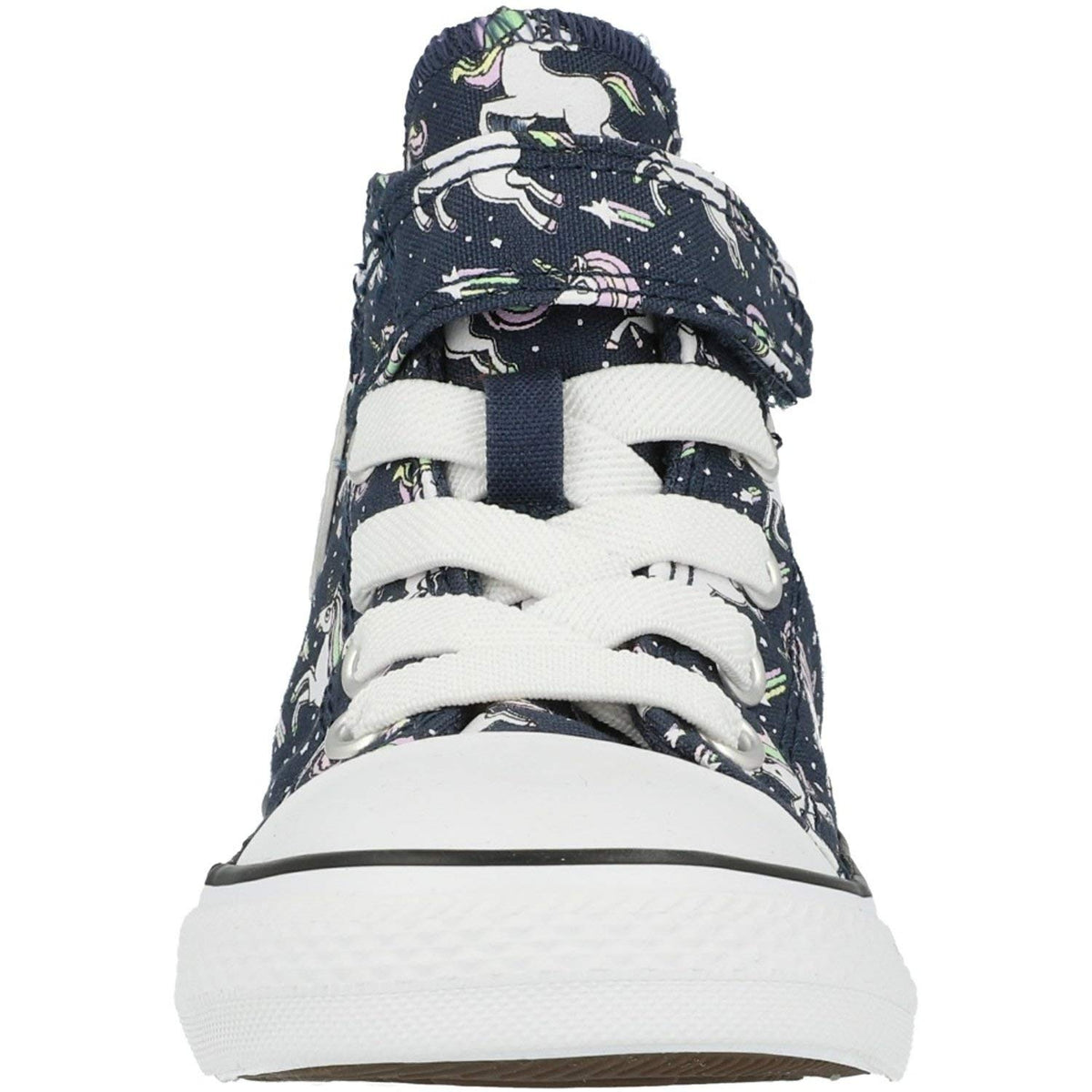 Converse Girl's Chuck Taylor All Star Unicorn Print Velcro High Top Sneaker 5 Toddler Navy/Black/White