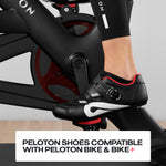 Peloton Cycling Shoes for Peloton Bike and Bike+ with Delta-Compatible Bike Cleats 15 Women/13 Men Black, Red