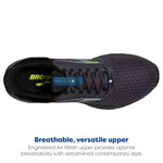 Brooks Men’s Anthem 6 Neutral Running Shoe - Ebony/Black/Blue - 8.5 Medium