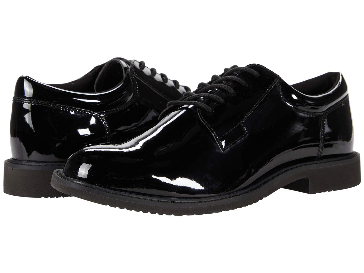 Bates Men's Sentry LUX Oxford HIGH Gloss, Black, 15