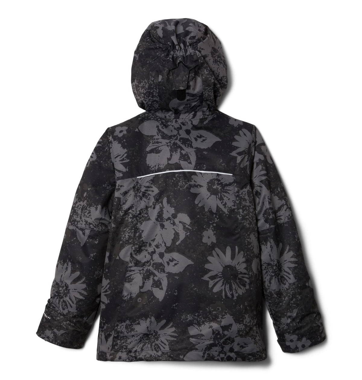 Columbia Youth Girls Whirlibird II Interchange Jacket, Black Whimsy, X-Large