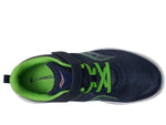 Saucony Kinvara 14 Alternative Closure Sneaker, Navy/Green, 1.5 US Unisex Big Kid