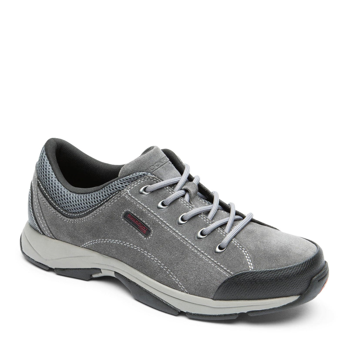Rockport Men's Chranson Walking Shoe Sneaker, Steel Grey Suede, 12 Wide