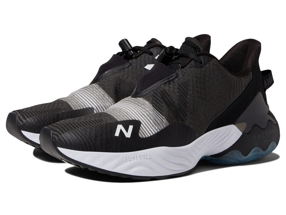 New Balance Women's FuelCell Rebel TR V1 Running Shoe, Black/White, 7 Wide