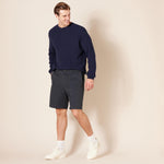 Amazon Essentials Men's Classic-Fit 9" Chino Short, Dark Navy, 33