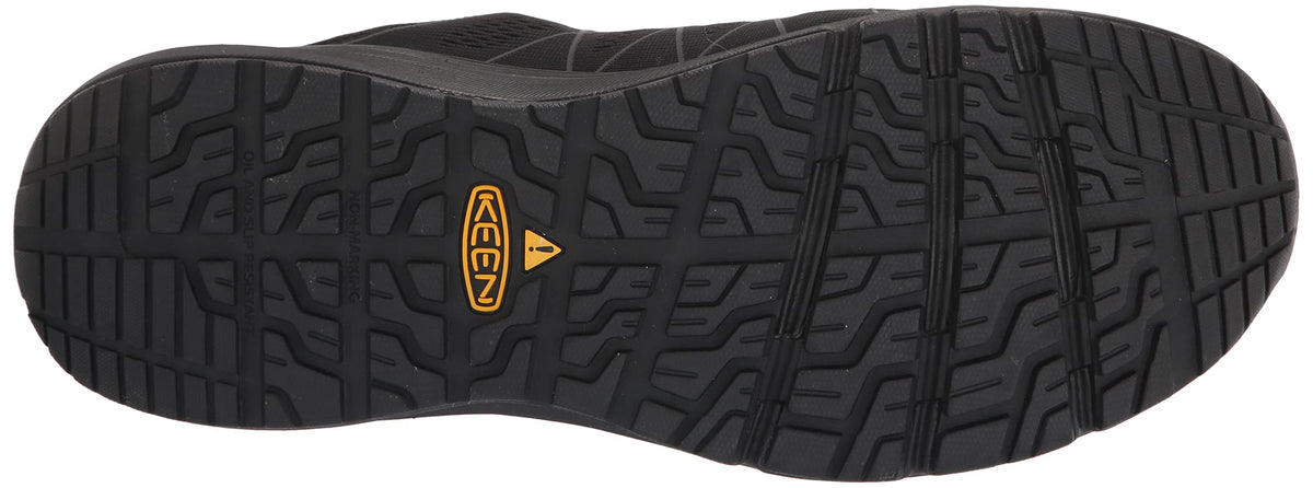KEEN Utility Men's Vista EnergyShiftLow Height Composite ToeESDSlipOnIndustrial Work Shoe 11 Wide Black/Black