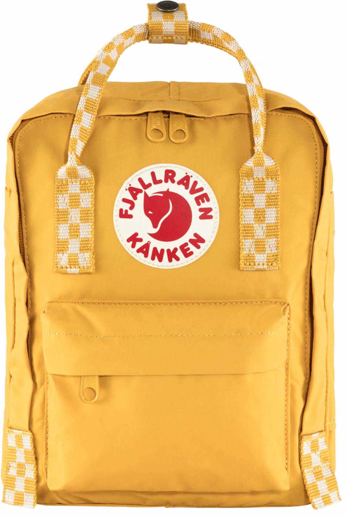 Fjällräven Kånken Mini, Ochre-Chess Pattern, 29 x 20 x 13 cm, 7 L
