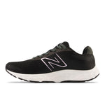 New Balance Women's 520 V8 Running Shoe, Black/White, 8.5 Wide
