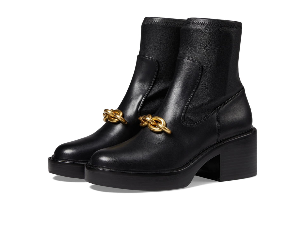 Coach Kenna Leather Bootie Black 8 B (M)