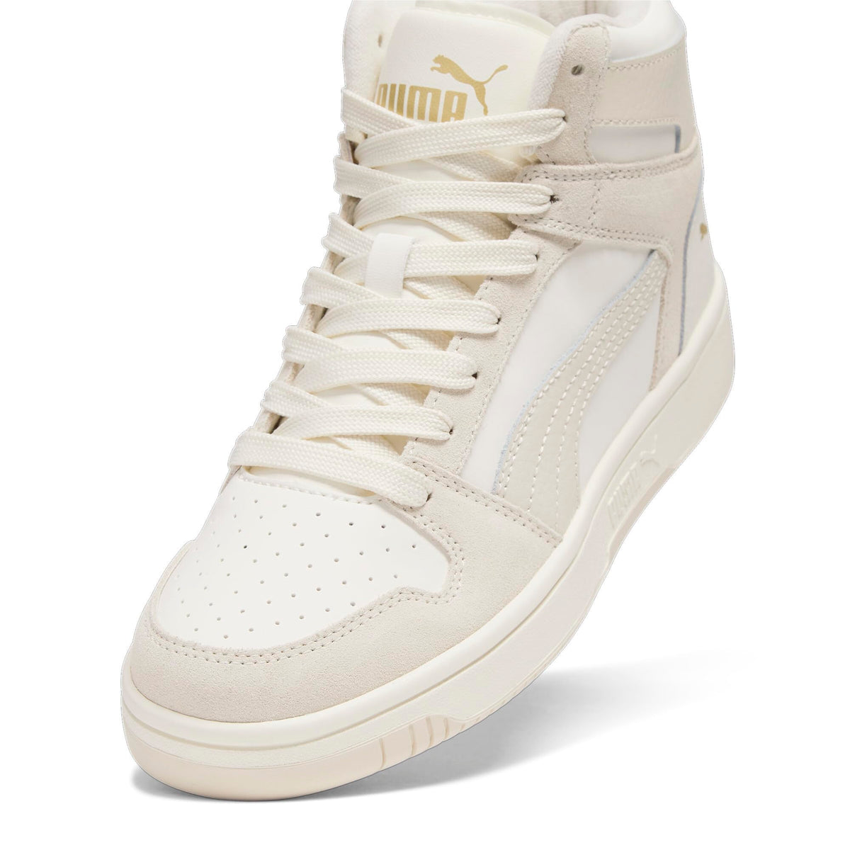 PUMA Women's Rebound Layup Sneaker 10.5 Mashmallow Warm White-alpine Snow-sugared Almond
