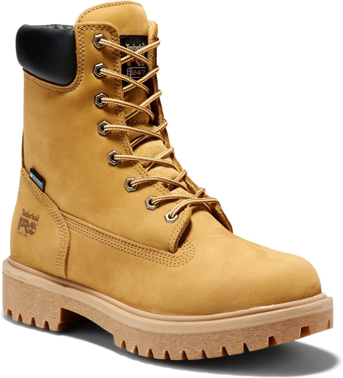 Timberland PRO 26002 Mens Direct Attach 8 Steel Toe Boot (Wheat, 10 W US)