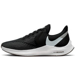 Nike Women's Air Zoom Winflo 6 Running Shoes (Wide Width D) (Black/Dark Grey/Metallic Platinum/White, Numeric_10)