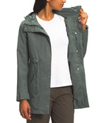 THE NORTH FACE Women's Metroview Trench, Agave Green, XS