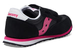 Saucony Baby Jazz Hook & Loop Sneaker, Black/Pink, 8.5 US Unisex Little Kid