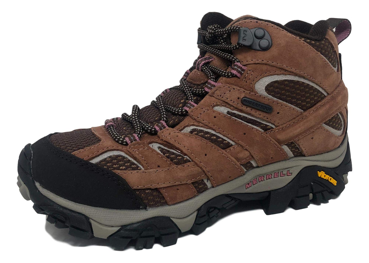 Merrell Women's Moab 2 Mid Waterproof Hiking Boot, Carob, 7 M US