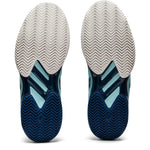 ASICS Solution Speed FF 2 Clay Tennis Shoes for Women - PU-Applied Upper - Supreme Bounce Clear Blue/Light Indigo 9.5 B - Medium
