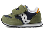 Saucony Boy's Original Jazz Hook & Loop (Toddler/Little Kid) Olive/Navy/Gold 8.5 Toddler M