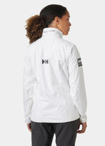 Helly-Hansen Women's Crew Waterproof Windproof Breathable Sailing Jacket, 002 White, XXX-Large