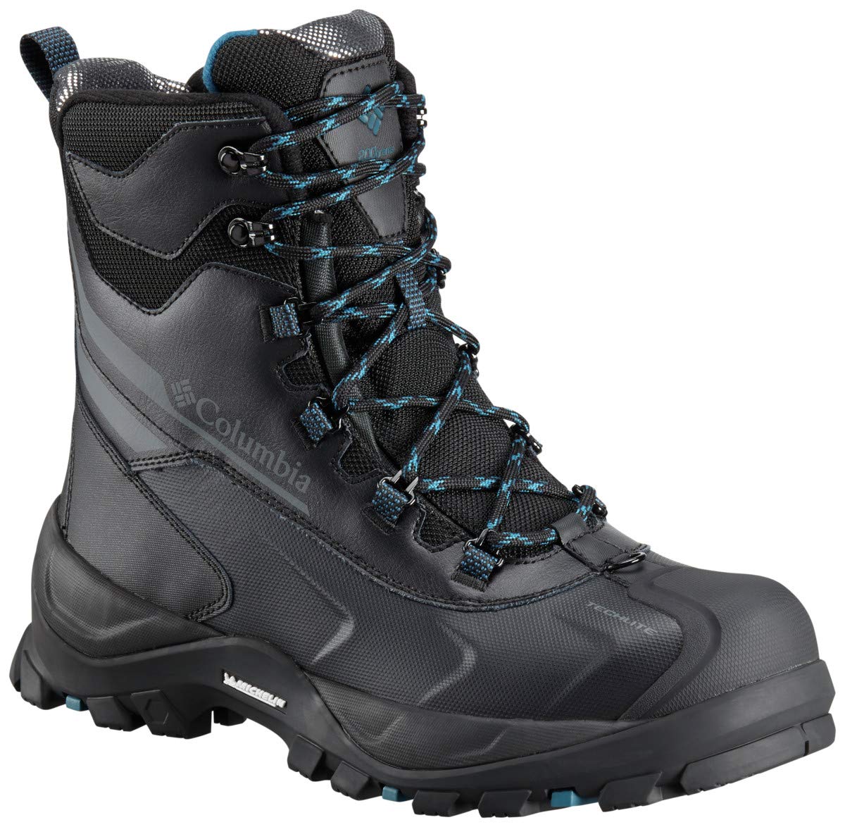 Columbia Men's Bugaboot Plus IV Omni-Heat, Black/Phoenix Blue, 13