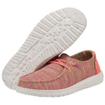 Hey Dude Women's Wendy Sox Glow Cream Size 5 | Women’s Shoes | Women’s Lace Up Loafers | Comfortable & Light-Weight