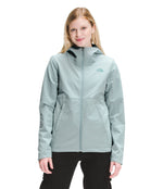 THE NORTH FACE Women's Shelbe Raschel Fleece Hooded Jacket (Standard and Plus Size), Silver Blue Heather, Medium