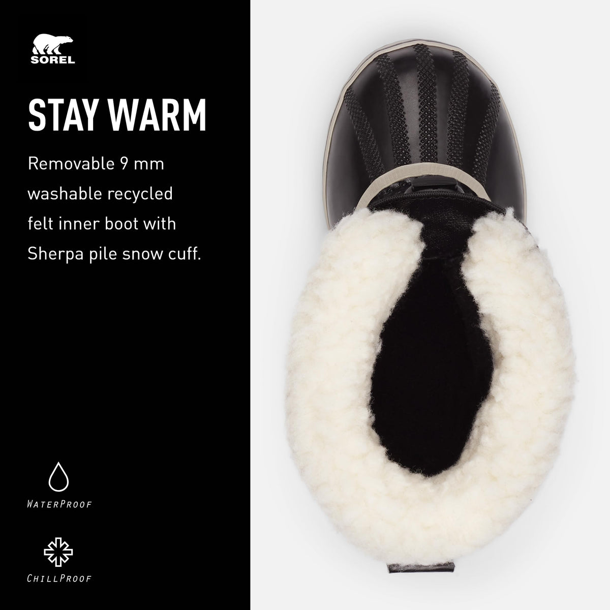 Sorel Kids Yoot Pac Nylon Snow Boots 1 Big Kid Black