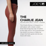 Joe's Jeans Women's The Charlie High Rise Skinny Ankle Jean, Cinnamon, 34