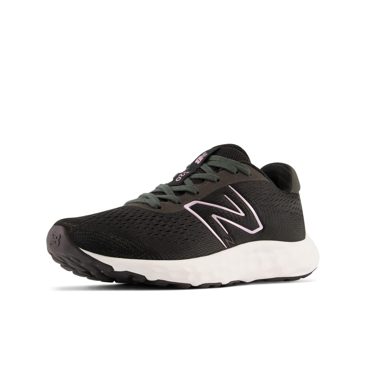 New Balance Women's 520 V8 Running Shoe, Black/White, 8.5 Wide