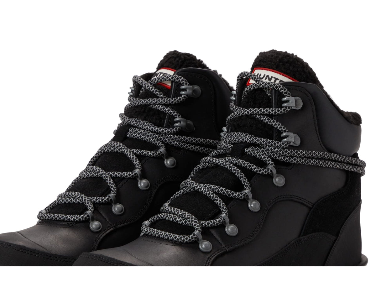 Hunter Explorer Leather Boot Black 9 M