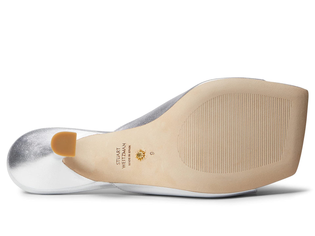 Stuart Weitzman Tia 75 Sandal Silver 8 B