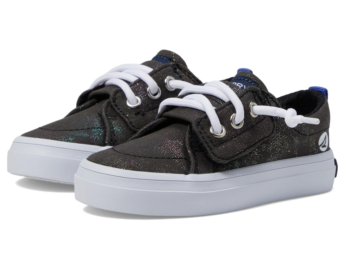 Sperry Kids Footwear Crest Vibe Jr Sneaker, Black, 10 US Unisex Little Kid