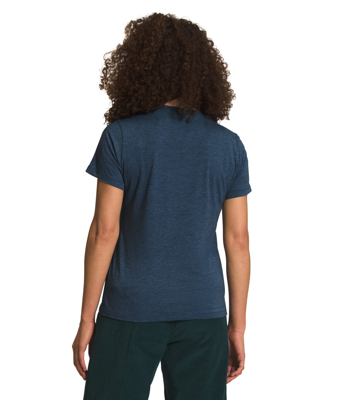 The North Face Half Dome Tri-Blend Womens Tshirt Shady Blue Heather Small