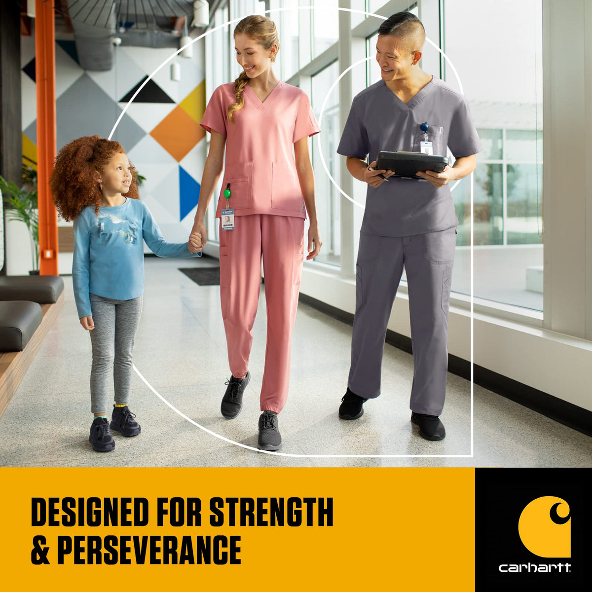 Carhartt Men's Ripstop Men's Utility Scrub Top Large Olive