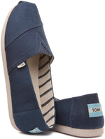 TOMS Mens Alpargata Slip On Casual Shoes - Blue - Size 12 D